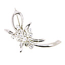 Strass Magnifique Avec Cuisson Vernis Mariage Broche Plaqu�e Mari�e / Broche (0498-xz0033)