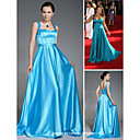 Vanessa Williams A-sangles Ligne De Balayage/ Train Brosse �lastiques Tiss�s Robes Emmy Satin�/ Robes Du Soir (fsd0351)