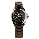 Color Negro En Forma De Equipo De Acero Inoxidable Reloj De Cuarzo Para Las Mujeres