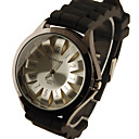 silicone groupe moderne en métal de mode composer des femmes à quartz homme Montre sport - noir silicone groupe moderne en métal de mode composer des femmes à quartz homme Montre sport - noir