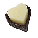 Forma De Dulce Coraz�n Vela Marr�n Chocolate Por Tu Amor (color Al Azar Enviado)