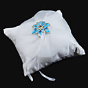 Decoraci�n Preciosa Flor De Suave Sat�n Anillo De Bodas Almohada (bz-0002)
