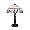 16 Pulgadas De Tiffany-doble De Estilo Borde L�nea Azul L�mpara De Mesa (0835-g161119)