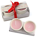 Aument� Velas Perfumadas Candelita Thanksiving Comentarios Un Par De Color Rosa