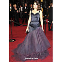Marisa Tomei Trompette / Sir�ne Bretelles Tribunal Train Sweetheart Satin Robe Du Soir En Tulle (fsh1102218)