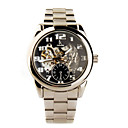 Hombre Mu�eca Mec�nica Reloj Luminoso Negro + Plateado