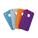 Caso De La Parte Posterior De La Cubierta Protectora Iphone4 (4 Colores Por Paquete) (czah437)
