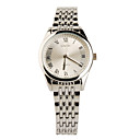 De Cuarzo Reloj De Pulsera Con Banda De Acero Inoxidable Para La Plata Las Mujeres