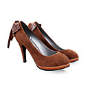 Ante Los Tacones Altos Superior Cerrado De Los Pies Con Zapatos De Borlas (0987-gongz976)