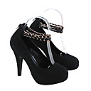 Ante Los Tacones Altos Superior Cerrado De Los Pies Con Zapatos De Cremallera (0987-rongss G1-2)