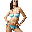 Sexy Banda Cadena Push-up Superior Y De Poca Altura, Parte Inferior Del Bikini (1134-bk0028)