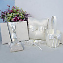 Ivory Satin Wedding Collection 6pieces set
