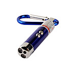 3-in-1 Red Laser White Light UV Light LED Flashlight Keychain (3 LR44)