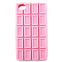 Chocolate En Forma De Estuche De Silicona Protectora Para El Iphone 4 Rosa