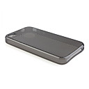 Caso C�rculo Patr�n De Tpu De Protecci�n Para Iphone 4g Negro Transl�cido