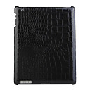 Protective Snakeskin Pattern Hard Plastic Back Case for iPad2 Black