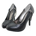 Tal�n De Imitaci�n Piel De Aguja Superior Cerrado Dedo Del Pie Con Hebilla De Zapato De Fiesta Nupcial (0.796 A 11.011). M�s Colores Disponibles