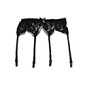 Sexy No Back Coverage Lace With Satin Ribbons 4 Straps Party/ Special Occasion Garter