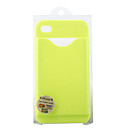 Identificaci�n Del Titular De La Tarjeta De Cr�dito Funda De Silicona Para El Iphone 4 Verdes