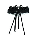 Sophisticate Lace With Satin Ribbons/ Imitation Pearl Party/ Special Occasion Garter