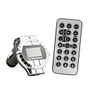 1.0 LCD Rolex coche en forma de reproductor mp3 transmisor fm - negro (tf / usb)