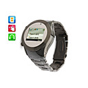 Diamante Negro De Doble Sim Tel�fono Celular Reloj   Bluetooth (banda Cu�druple)
