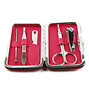 De Acero Inoxidable Cortau�as Manicura 5 X Kit-rojo De La Rosa