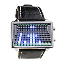 Led Azul Reloj Digital Reloj De Regalo Con Correa De Cuero