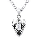 El Hombre De Moda De Zirconia Cz C�bicos Y Un Collar De Acero De Titanio (1132-pssc27)