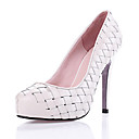 Parte Superior De Cuero Verdadero Tal�n De Aguja Cerrada Dedo De La Boda / Zapatos De Fiesta (0985-ms026-9) M�s Colores Disponibles