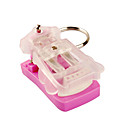 Mini Usb De La Bater�a De Litio Llavero Cargador Universal - De Color Rosa