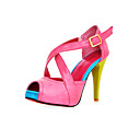 Plataforma Superior De Cuero Sint�tico Con Tac�n De Aguja Hebilla Fiesta / Zapatos De Noche (1180-27513601) M�s Colores Disponibles