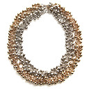 Dos Colores De Dos V�as Lleva Collar De Perlas De Doble Capa / Collar De La Mujer (ss-z-cc1306002)