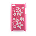 Protectora De Pl�stico Caso De Vuelta Con El Dise�o Decorativo Grabado L�ser Para El Iphone 4 De Color Rosa