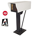 Caja De Metal Simulado Interior / Exterior Con C�mara De Seguridad Parpadea El Led Rojo