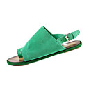 Cuero Slingbacks Superior Tal�n Plano Con Hebilla Ocasionales / Zapatos De Luna De Miel (1177-d0852) De Color M�s Disponible