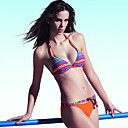 Parte Inferior Del Arco Iris Atractivo Lugar Push-up Superior E Inferior Con Traje De Ba�o Bikini Lazos (bk1019)