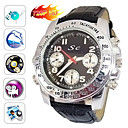 720p Hd 1280x720 Dvr Impermeable Reloj Deportivo Con 4 G De Memoria, Carcasa De Acero Inoxidable, C�mara Oculta