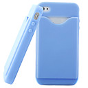 Identificaci�n Del Titular De La Tarjeta De Cr�dito De Silicona Caso Para Iphone 4 Azul