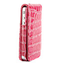 Protective Snakeskin PU Leather Case for iphone 4 (Peach)
