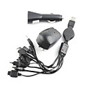 tout en un courant alternatif et kit chargeur de voiture Voyage pour iPhone / Nokia / Sony Ericsson / HTC / lg / samsung