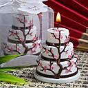 Dise�o De Flores De Cerezo Vela Torta Favores (juego De 4)
