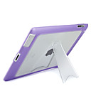 De Alta Calidad Elegante Funda Y Soporte Posterior De Ipad 2 (lila)