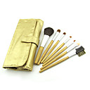 or pinceau de maquillage jours avec étui en cuir gratuit (7pcs)