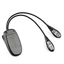 Dual Arm 4 LED Flexible Stand Book Laptop Light Lamp