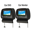 7 Inch Digital Screen Car Headrest DVD Player and Monitor Support Game System DVB-T USB/SD Connecting (1 Pair)