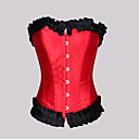 Spandex/ Acrylic With Ruffles Lace-up Wedding/ Party Shapewear.Including Thongs