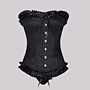 Satin With Ruffles Lace-up Wedding/ Party Shapewear.Including Thongs