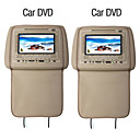 7 Inch TFT LCD Screen Car Headrest DVD Players Support FM Transmitter Free Headphones (1 Pair)