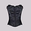 Satin With Lace/ Rhinestone Lace-up Wedding/ Party Shapewear.Including Thongs